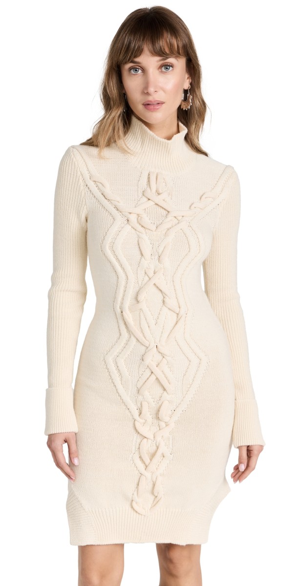 Isabel Marant Atina Sweater Dress Ecru