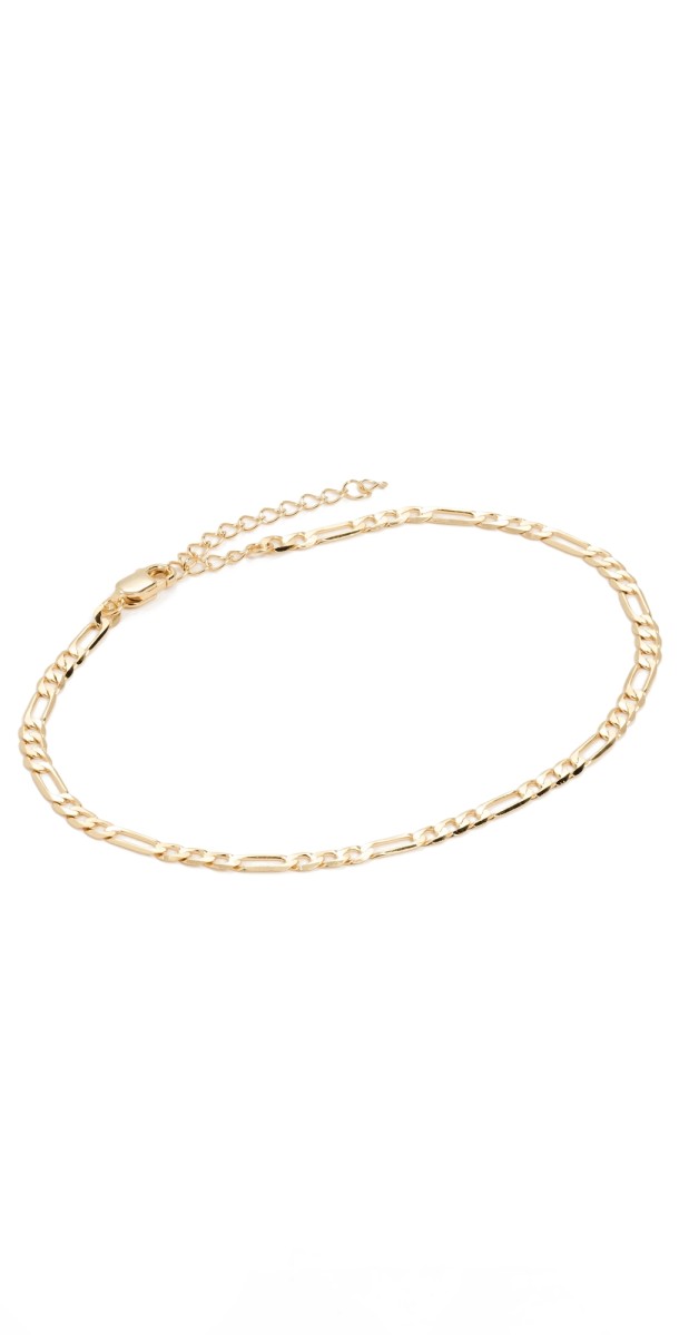 SHASHI Figaro Ankel Chain Gold