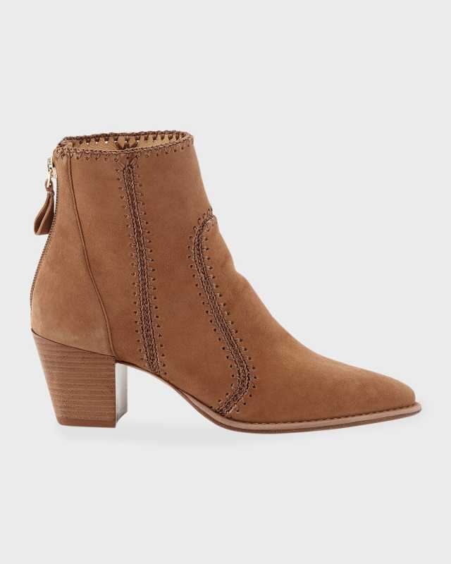 Benta Suede Stitched Booties
