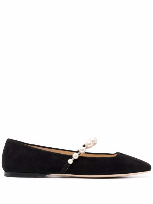 Ade square-toe ballerina shoes