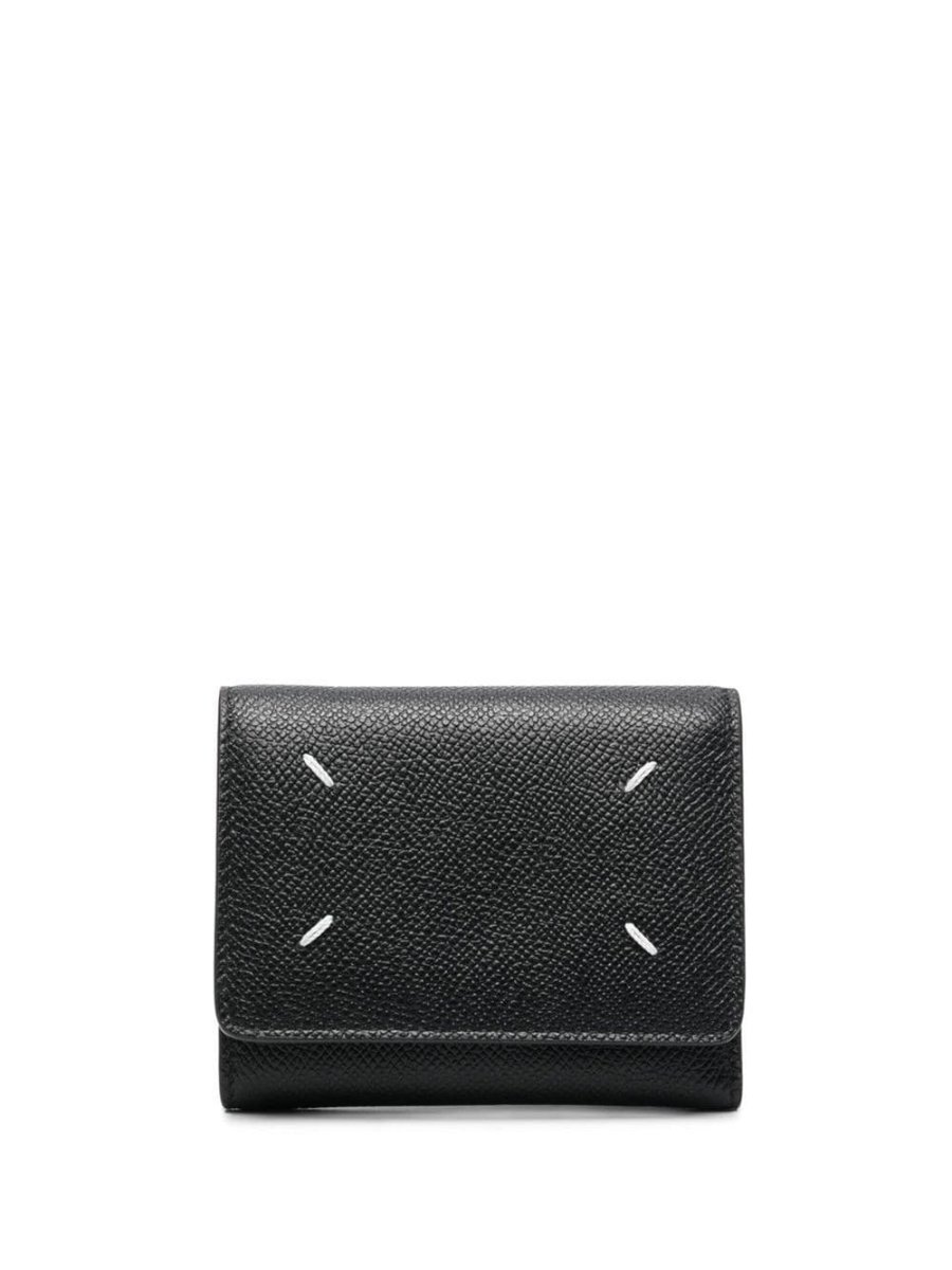 four-stitch leather wallet