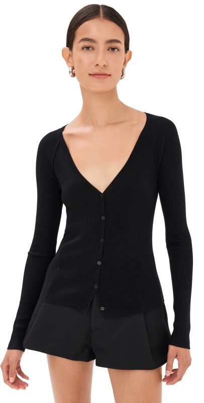SIMKHAI Darlene Cardigan Black