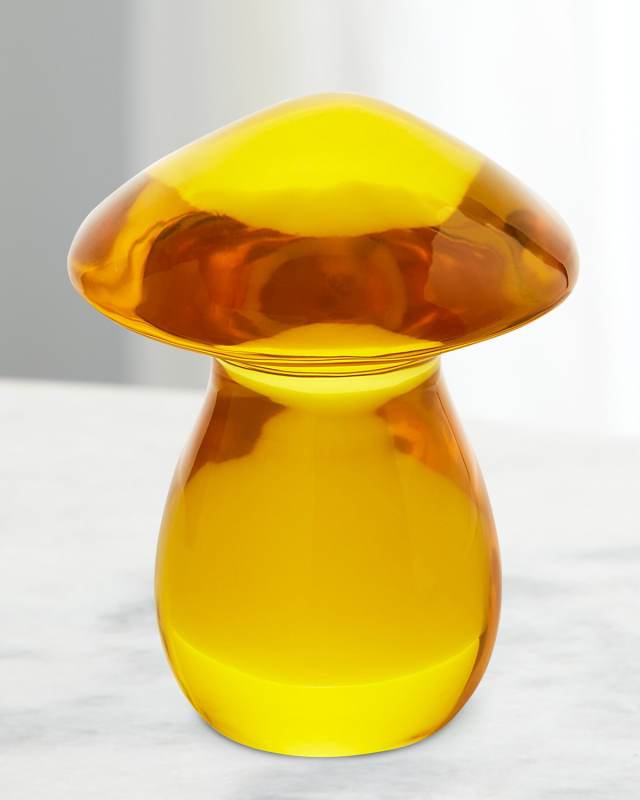Acrylic Mushroom Objet - Yellow
