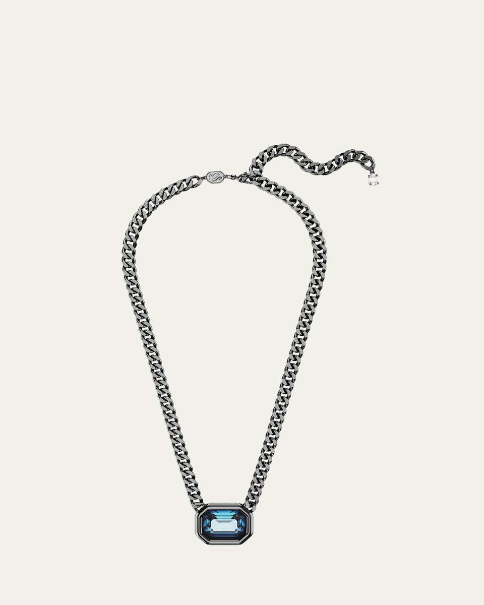 Millenia Octagon-Cut Crystal Pendant Chain Necklace