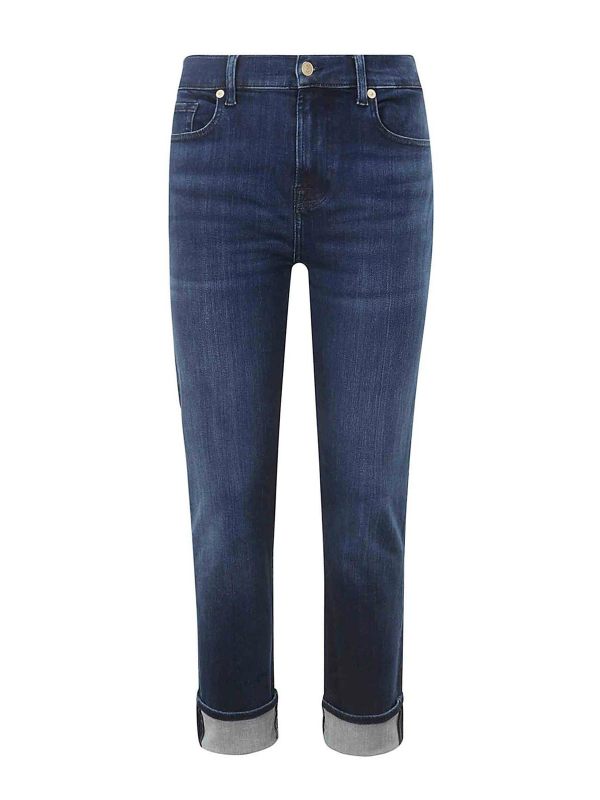 7 For All Mankind Jean Skinny - Bleu