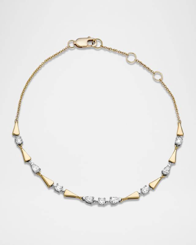 Diamond Gold Link Bracelet