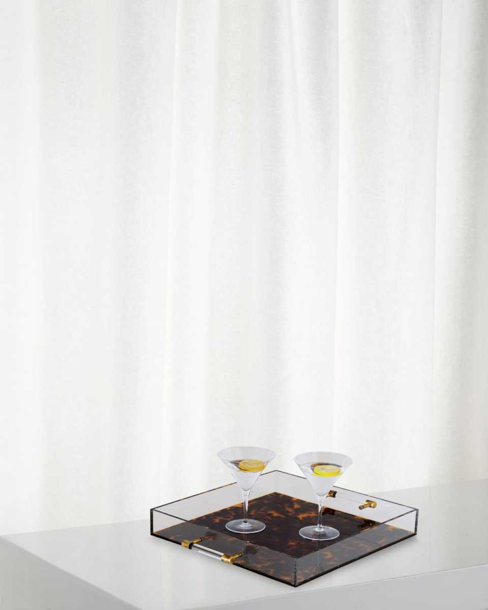 Tortoise Lucite Tray