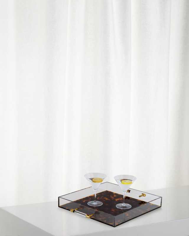 Tortoise Lucite Tray