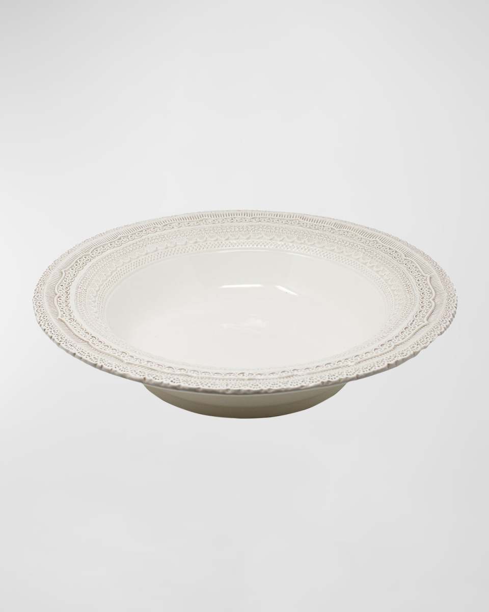 Finezza Cream Large Serving Bowl