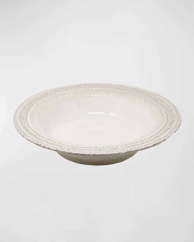 Finezza Cream Large Serving Bowl