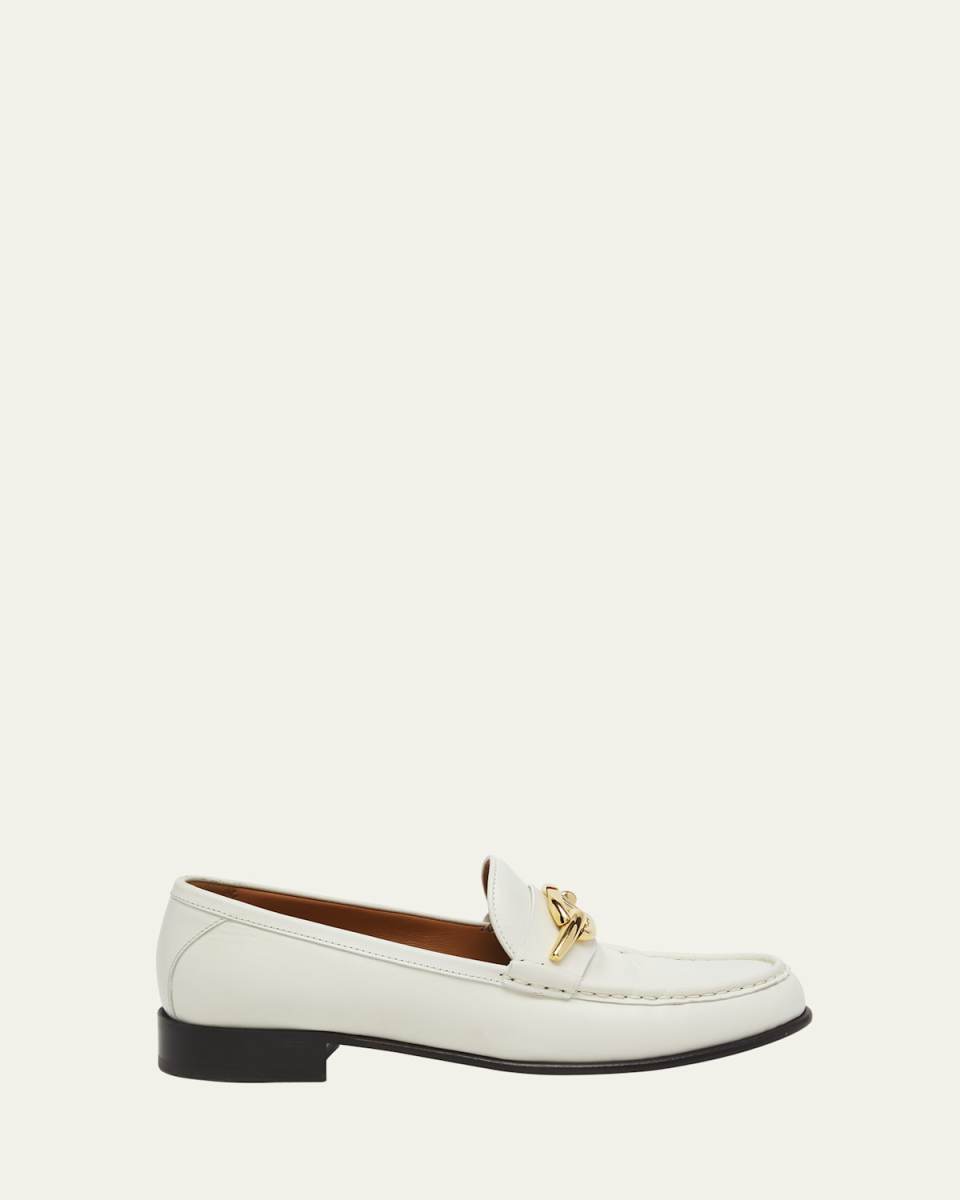 Gate VLogo Leather Loafers
