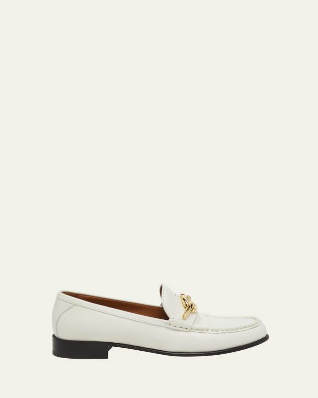 Gate VLogo Leather Loafers