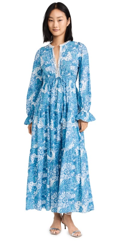 Saylor Ina Midi Dress Morning Glory