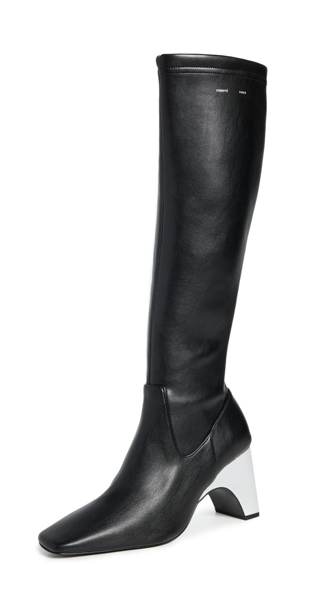 Coperni Metal Bridge Stretch Boots Black