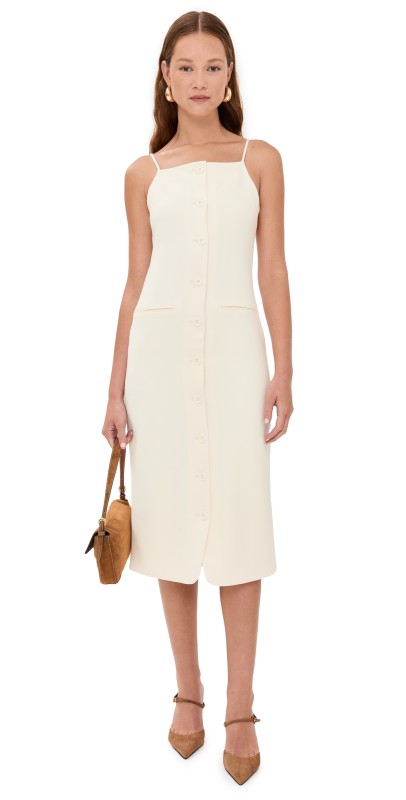 STAUD Una Dress Ecru