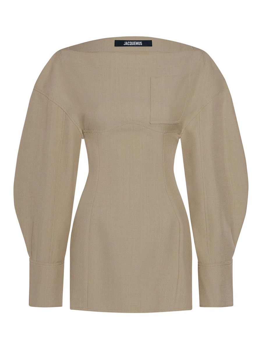 Jacquemus Robe Au Genou - Beige