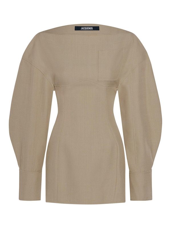 Jacquemus Robe Au Genou - Beige