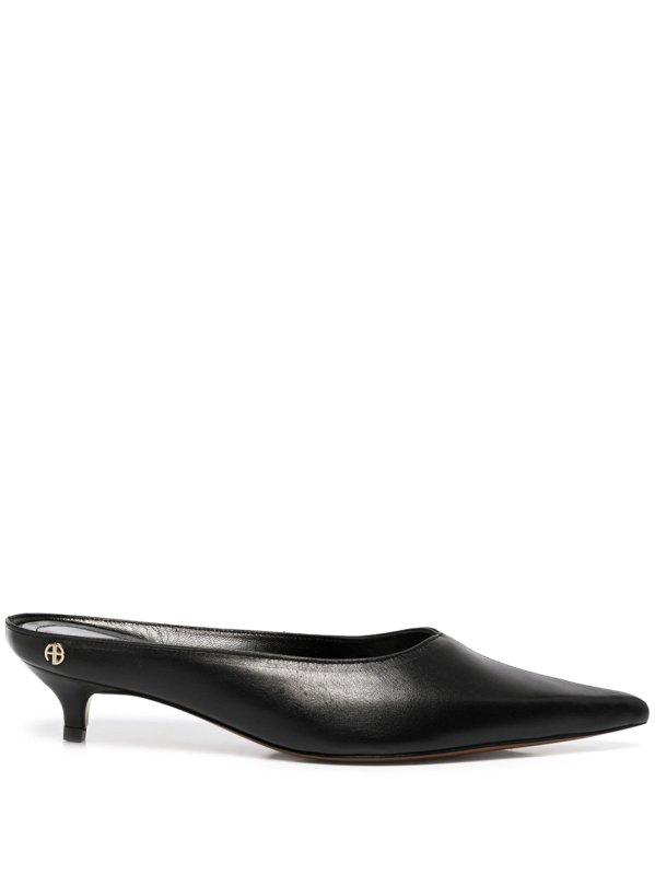 ANINE BING pointed Rooney mules