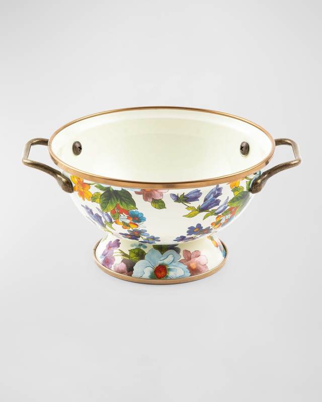 Flower Market Simply Anything Bowl, White