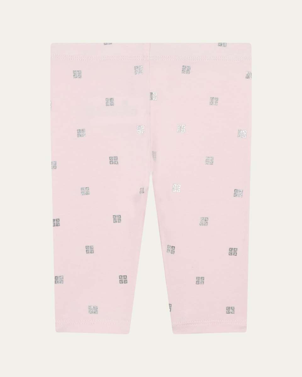 Girls Metallic 4G Leggings, Size 9M-3