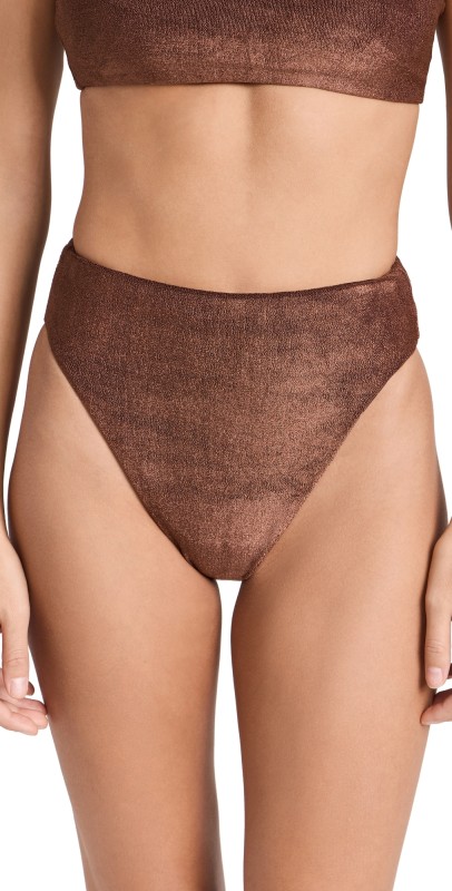 JADE Swim Incline Bikini Bottoms Espresso