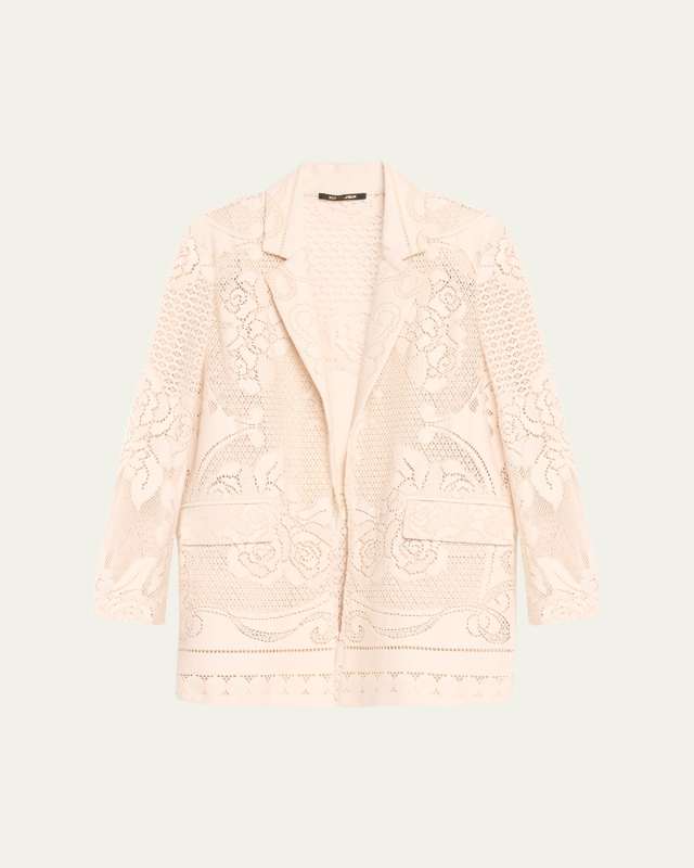 Joie Open-Front Floral Lace Jacket