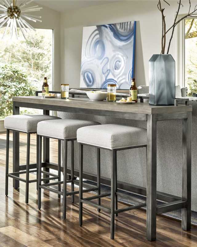 Mitchell Console Table with 3 Stools