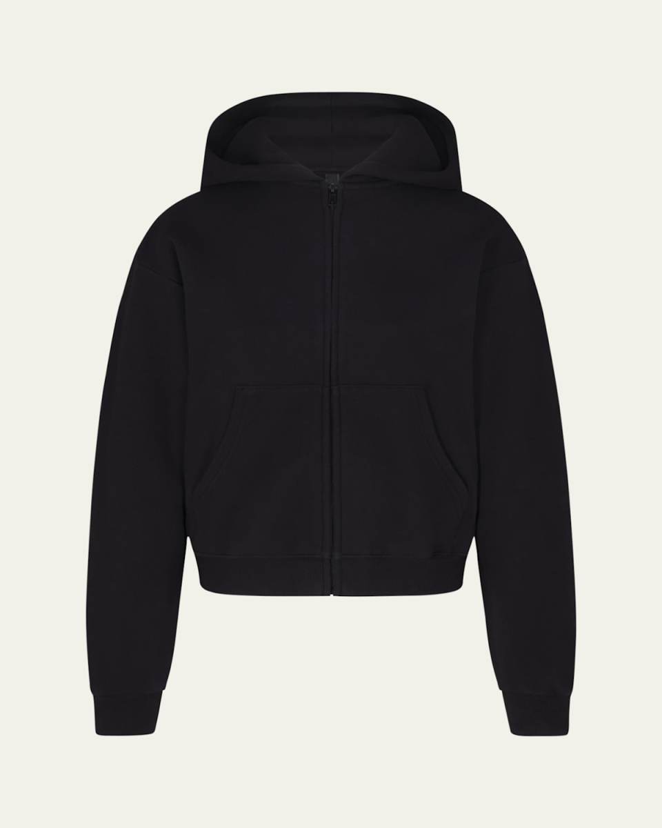 Cotton Fleece Zip-Up Hoodi