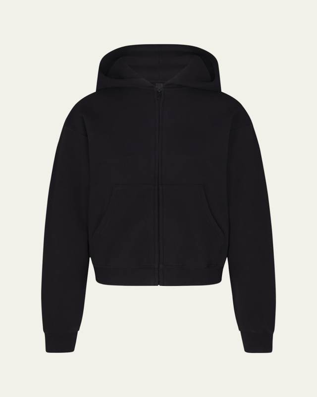 Cotton Fleece Zip-Up Hoodi