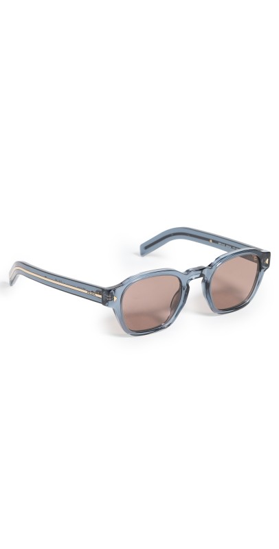 Prada Prada PR A16S Round Sunglasses Transparent Ocean