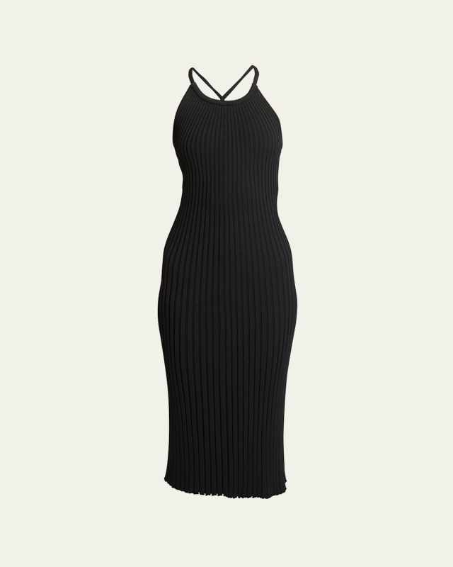 Vida Ribbed Body-Con Midi Dress