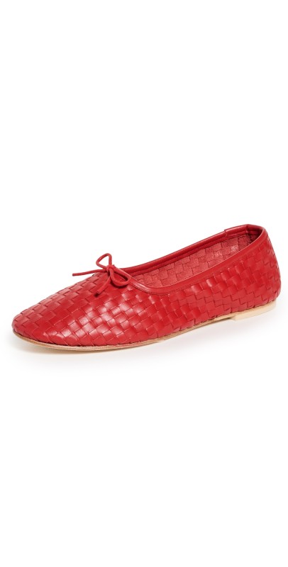 Freda Salvador Roma Ballet Flats Crimson Red