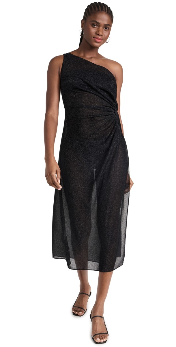 Oseree Lumire Knot Dress Black