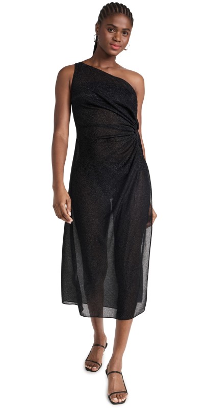 Oseree Lumire Knot Dress Black