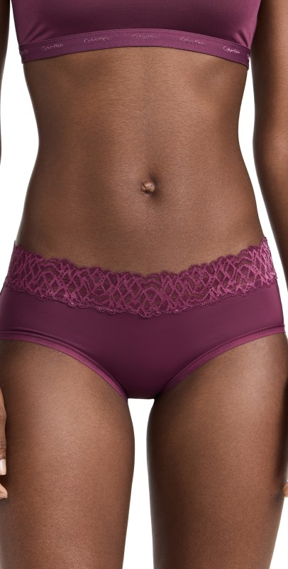 Calvin Klein Underwear Hipster Panties Mauve Wine