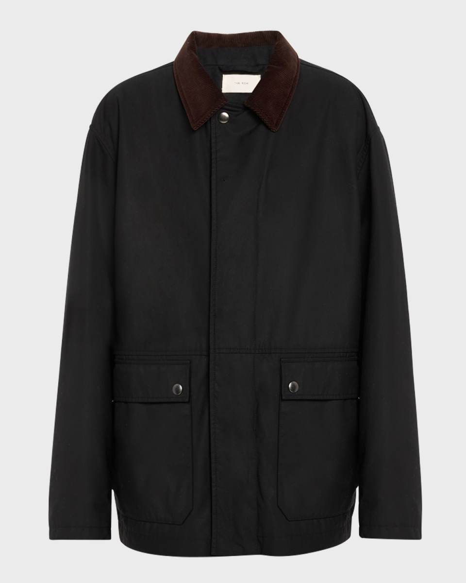 Frank Corduroy-Collar Cashmere Jacket