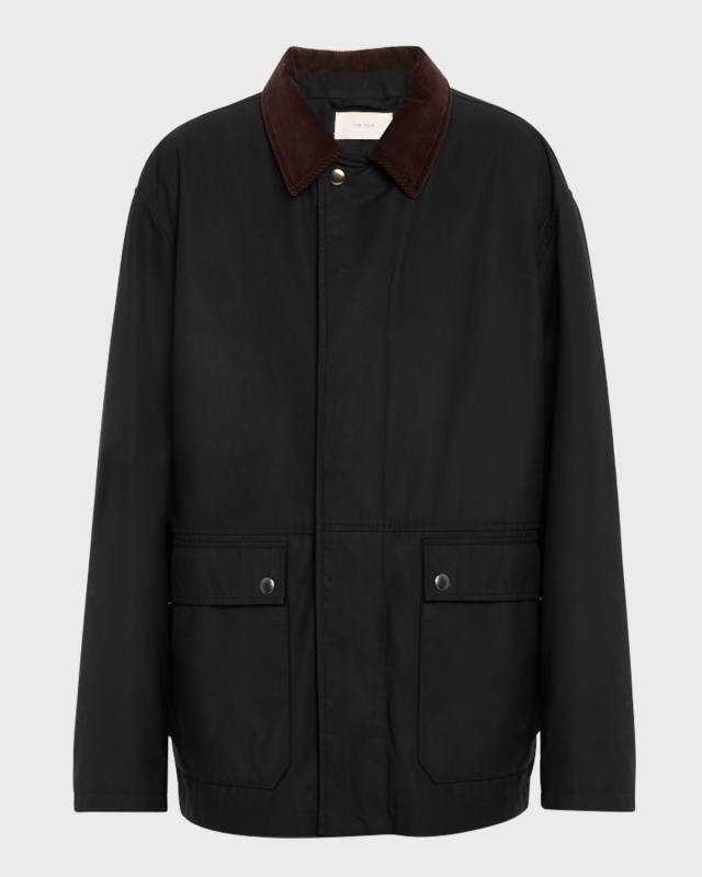 Frank Corduroy-Collar Cashmere Jacket