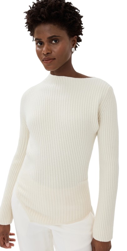 Róhe Twisted Ribbed Sweater Off White