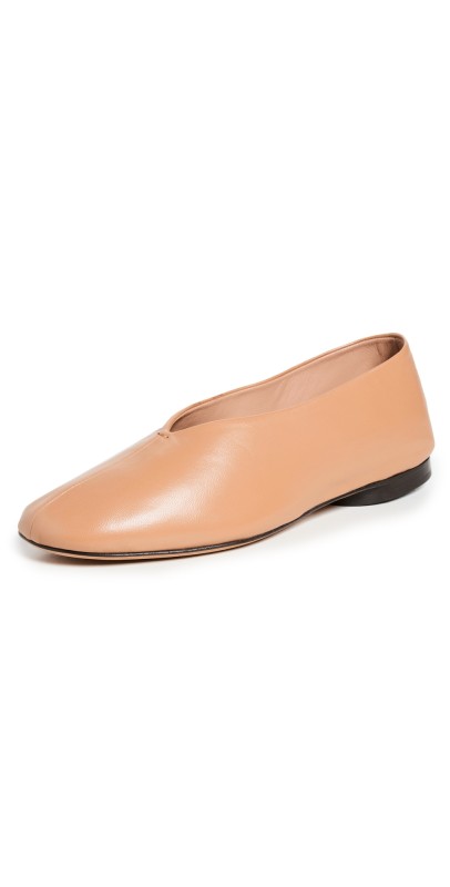 Mansur Gavriel Glove Flats Caramel