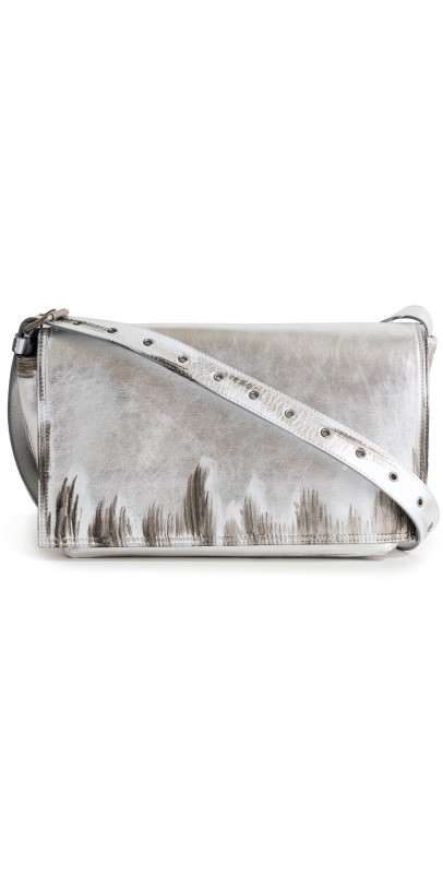 Acne Studios Awolke Metal Shoulder Bag Silver