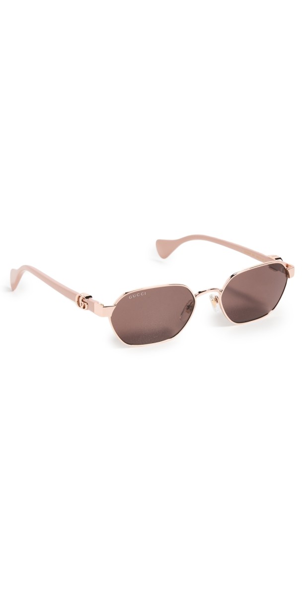 Gucci Mini Running Sunglasses Gold/Pink/Violet