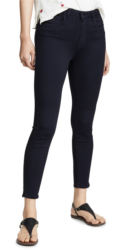 L'AGENCE Margot High Rise Lightweight Skinny Jeans Metro