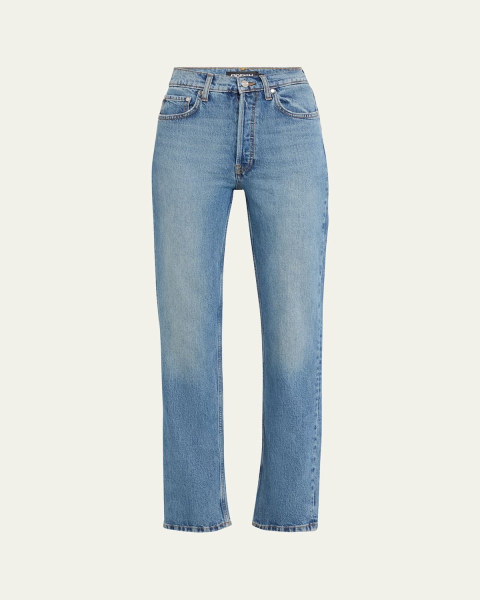 High-Rise Straight Jeans