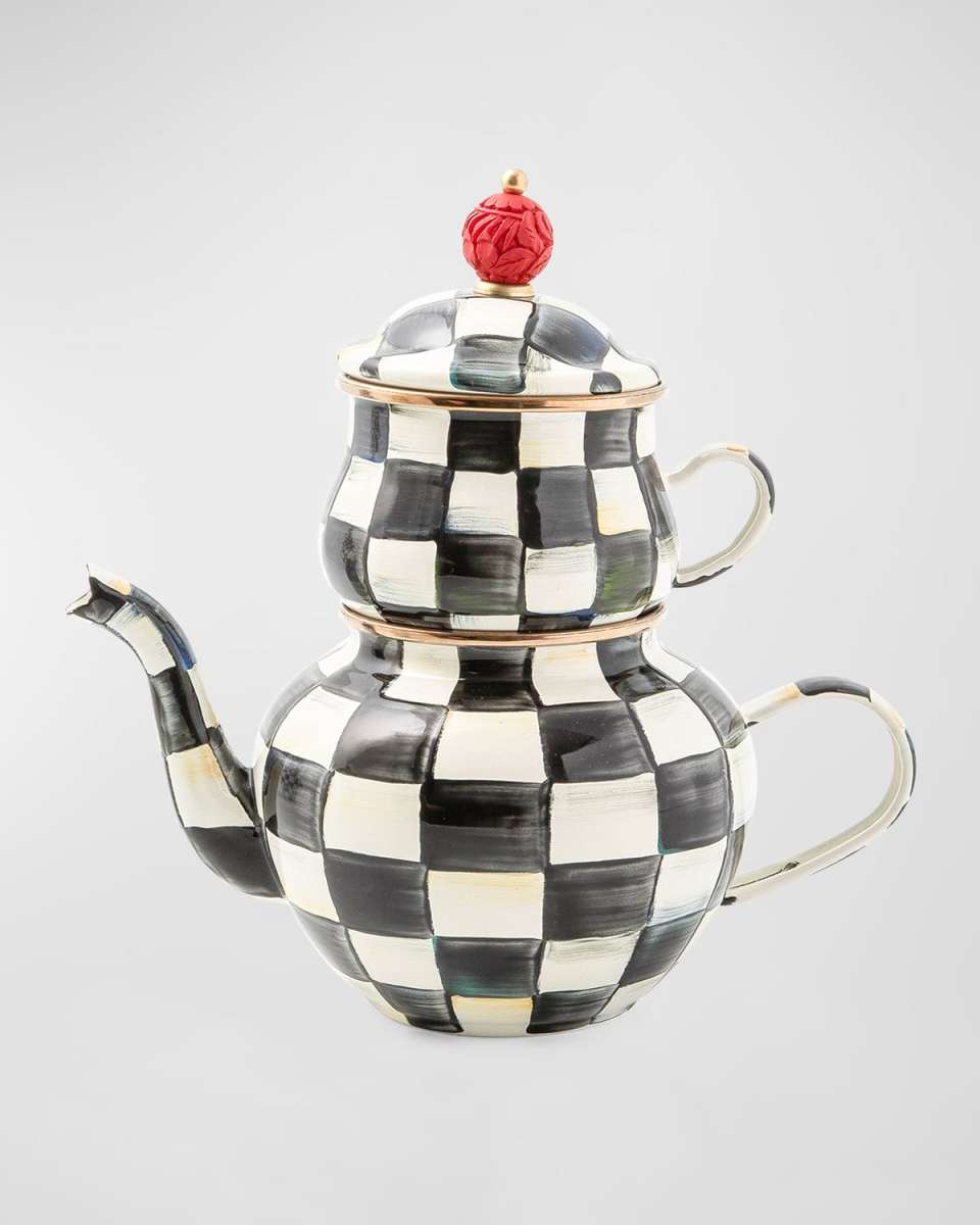 Courtly Check Enamel High Tea