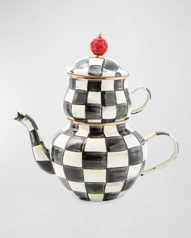 Courtly Check Enamel High Tea