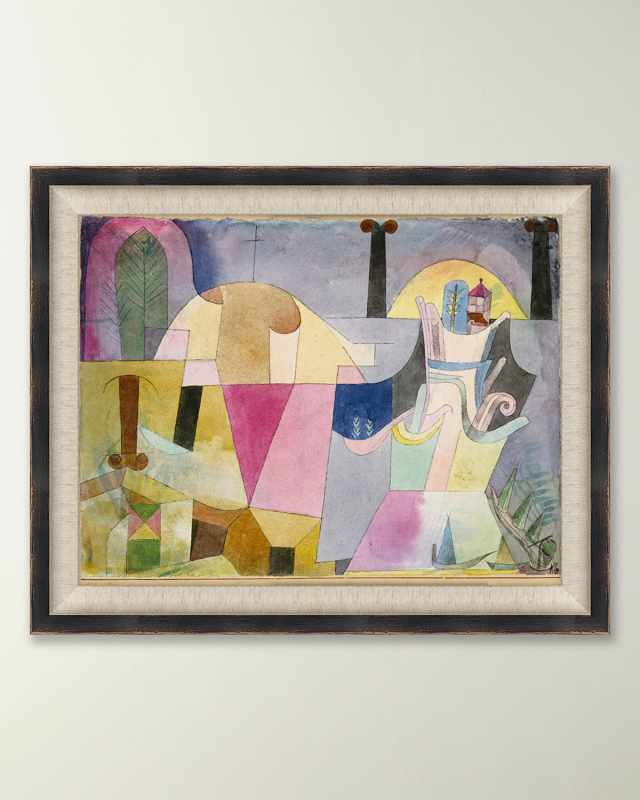 "Black Columns in a Landscape" Framed Giclee