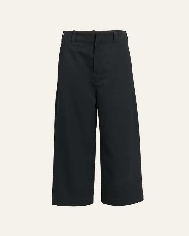 Sartorial Grain de Poudre Cropped Trousers