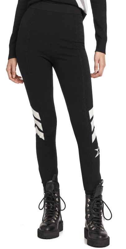 Perfect Moment Cable Underwear Leggings Black