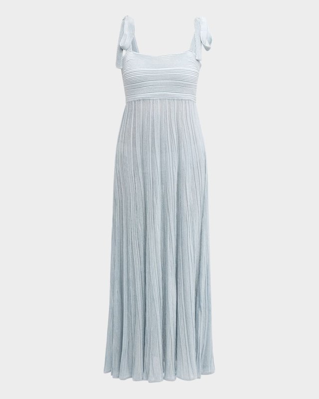 Waverly Metallic Tie Dress