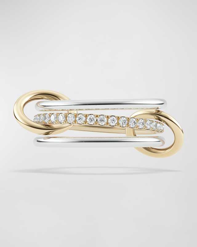 Sonny Two-Tone Ring with Diamonds
